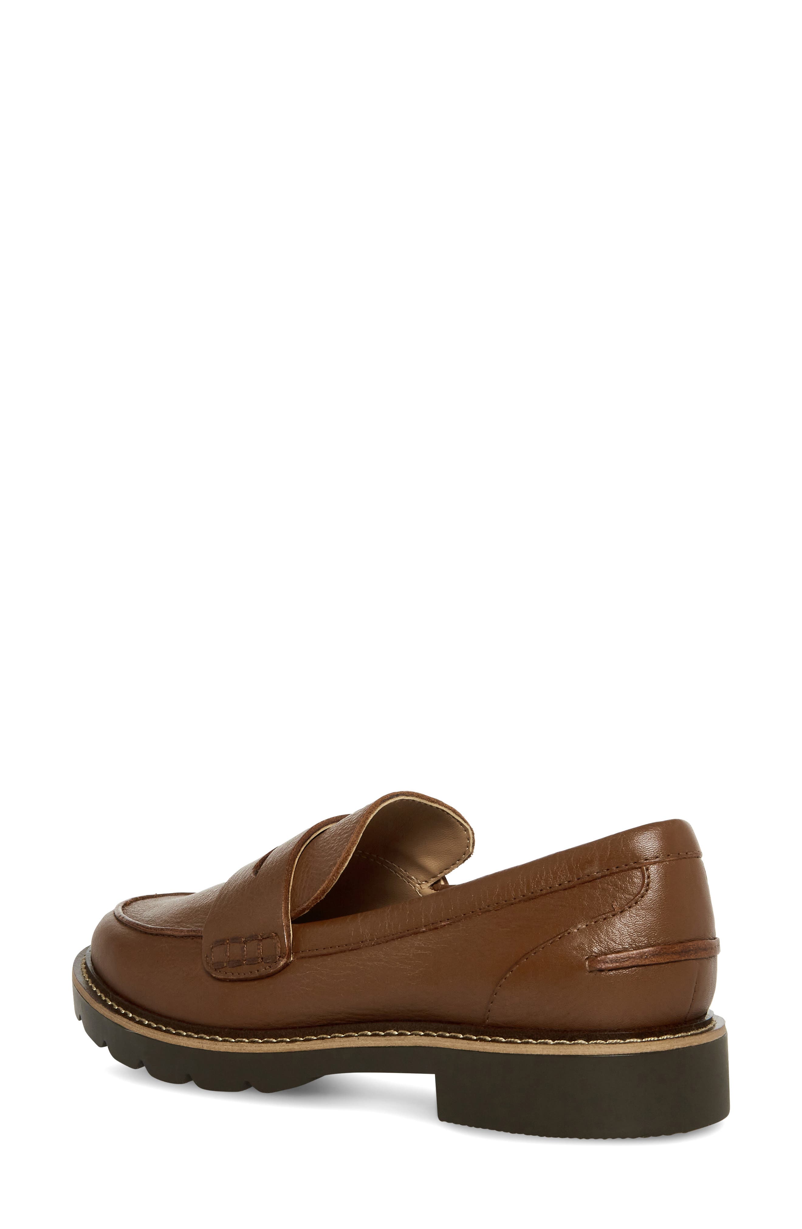 Waterproof Penny Loafer, Alternate, color, LIGHT BROWN LEATHER