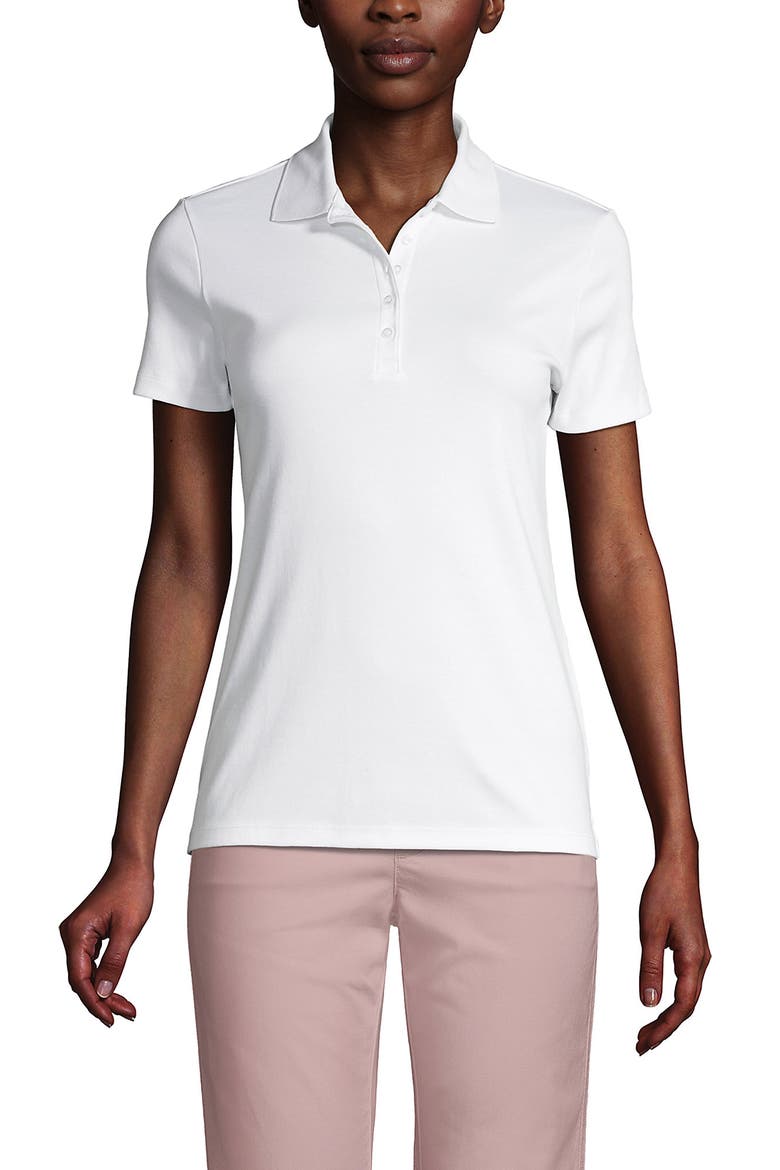 Supima Cotton Polo Shirt, Main, color, White