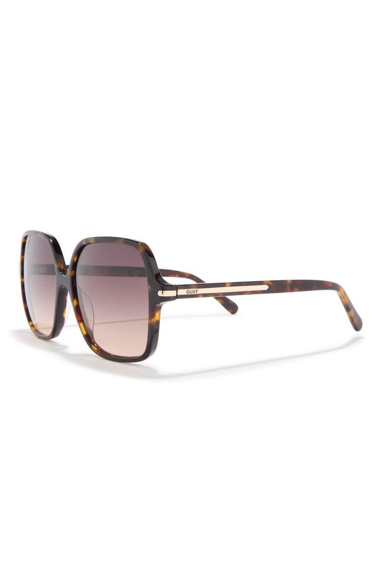 Press Tour 60mm Gradient Square Sunglasses, Alternate, color, NEUTRAL TORT/ DARK FAWN