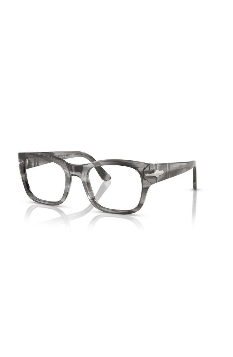 Persol 52mm Rectangle optical glasses, Main, color, Grey