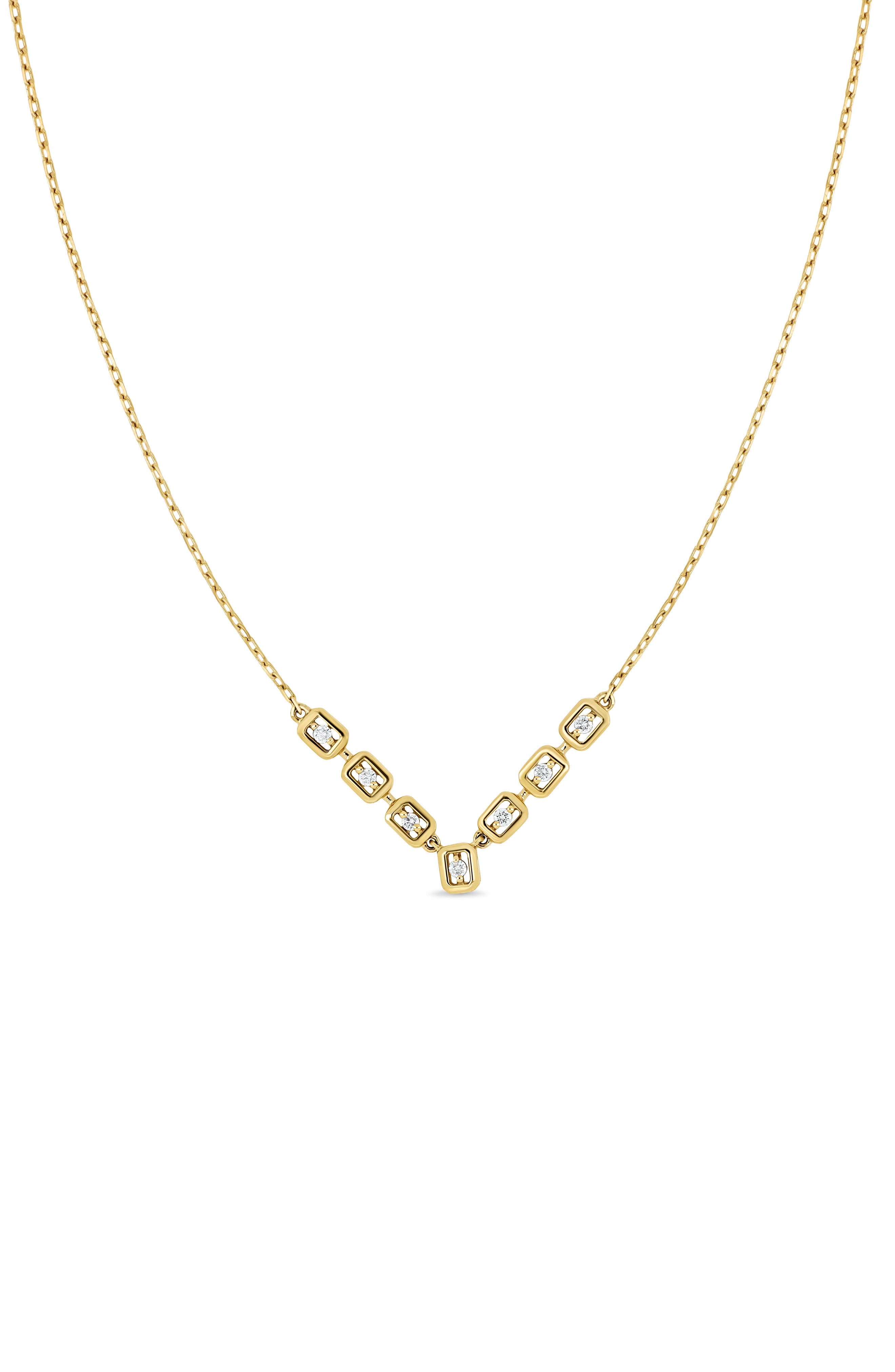 Monaco 18k Gold Diamond Necklace