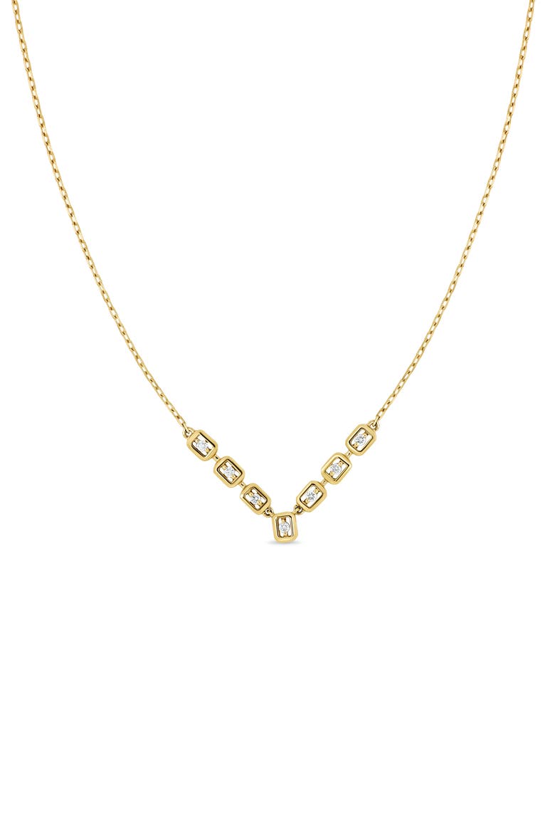 Monaco 18k Gold Diamond Necklace, Main, color, 18KY