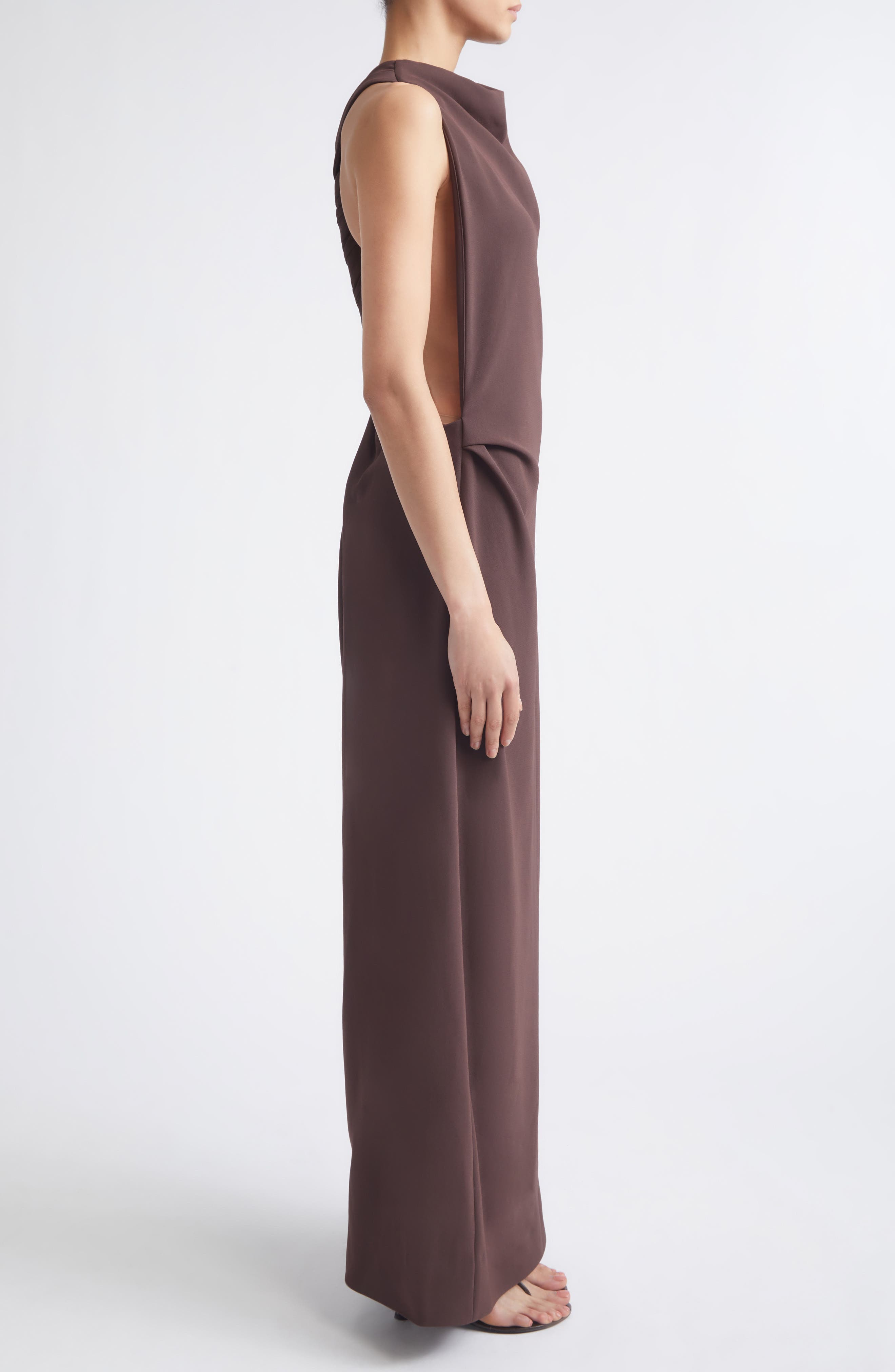 Proenza Schouler Selena Twist Back Matte Double Crepe Column Dress ...
