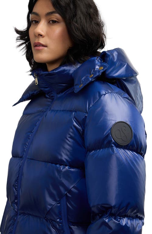 Scotch & Soda Vivienne Boxy Water Repellent Quilted Down Jacket In Blue