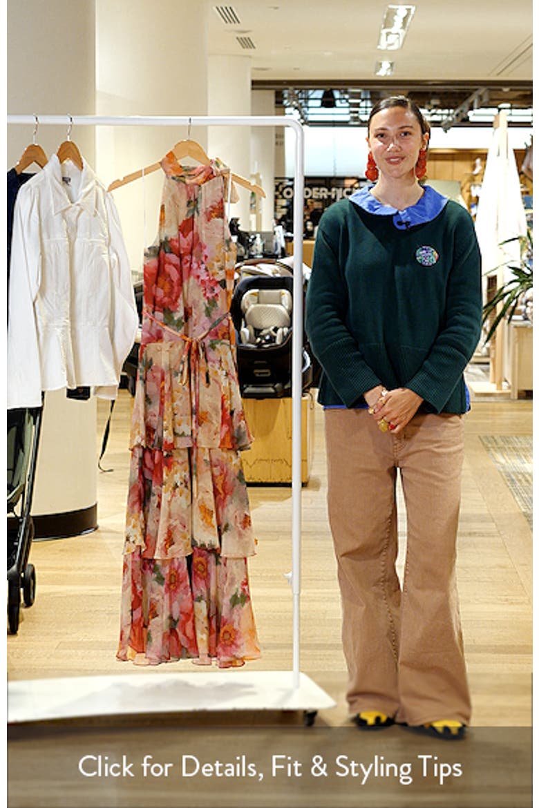 Mock Neck Tiered Maxi Dress video