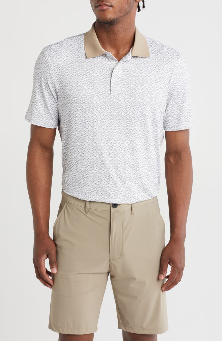 Kenneth Cole Palm Print Golf Polo, Main, color,