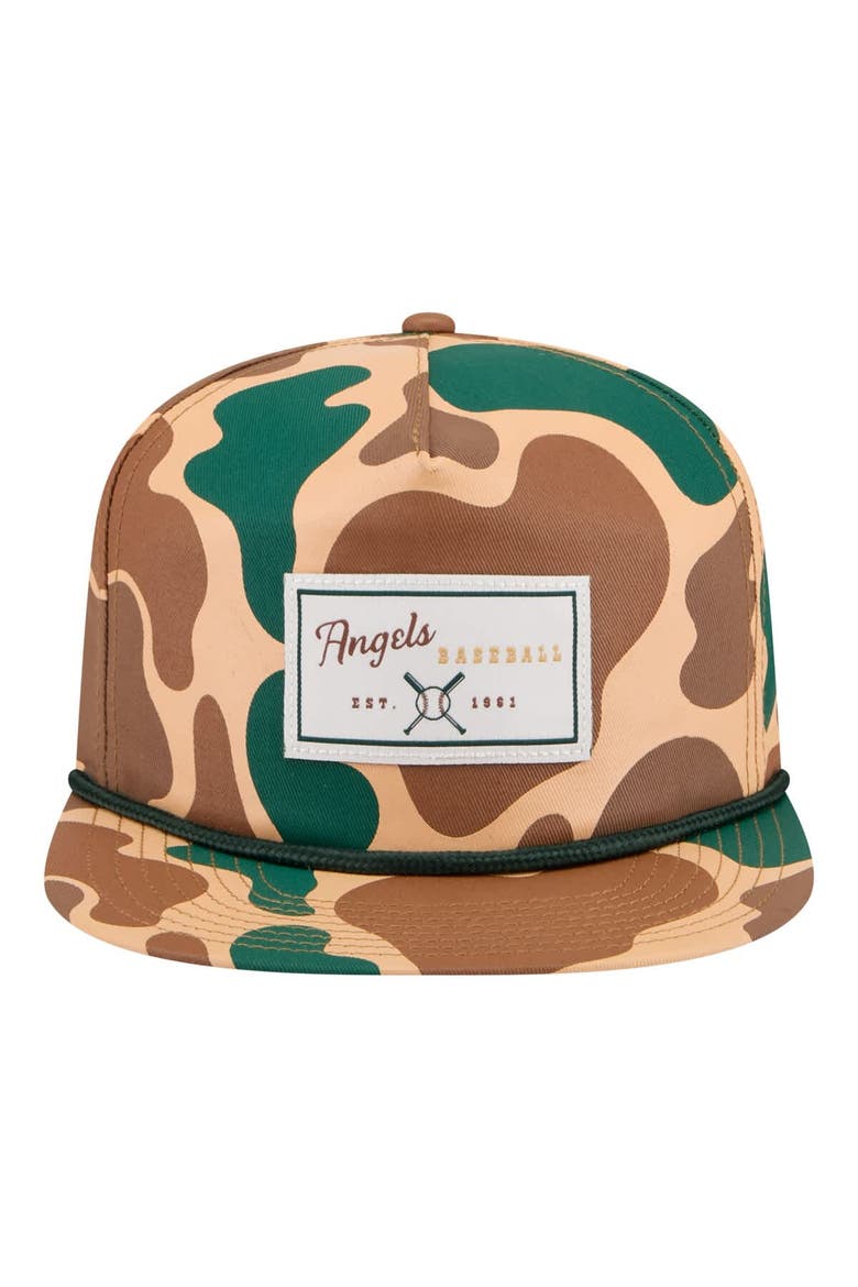 Men's New Era  Camo Los Angeles Angels Duck 19TWENTY Adjustable Hat, Alternate, color, Camo