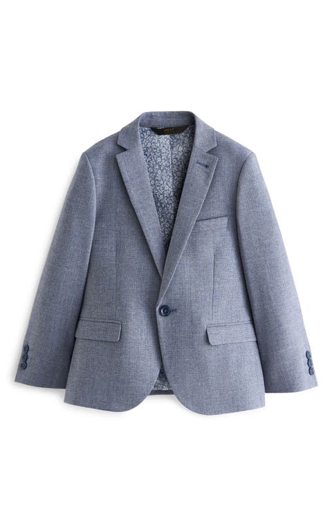 Kids' Skinny Fit Textured Blue Sport Coat (Big Kid)
