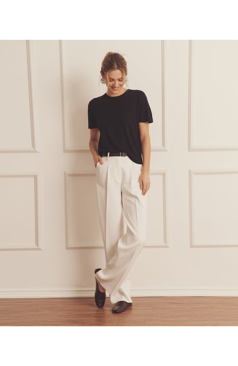 NAADAM Super Fine Cashmere T-Shirt, Alternate, color, Black