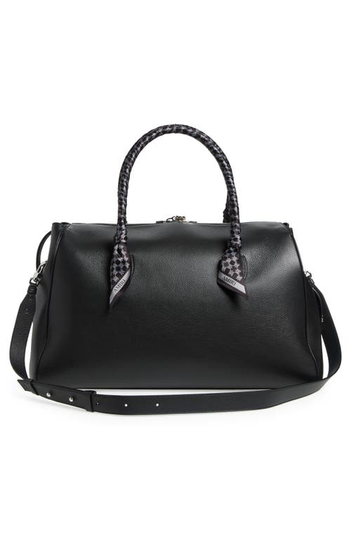 Amiri Leather Duffle Bag In Black