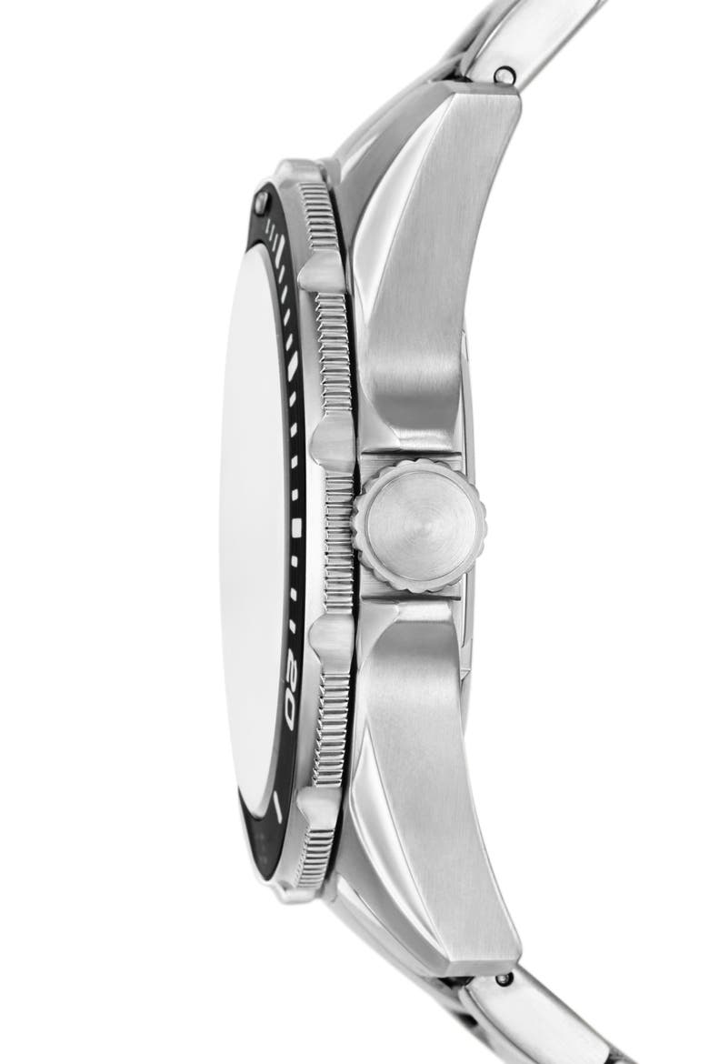 Dalton Three-Hand Bracelet Watch, 42mm, Alternate, color, SILVER