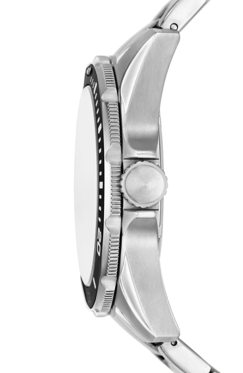 Fossil Dalton Three-Hand Bracelet Watch, 42mm, Alternate, color, Silver