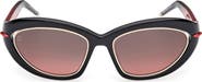 Christian Louboutin So Kate 55mm Gradient Cat Eye Sunglasses