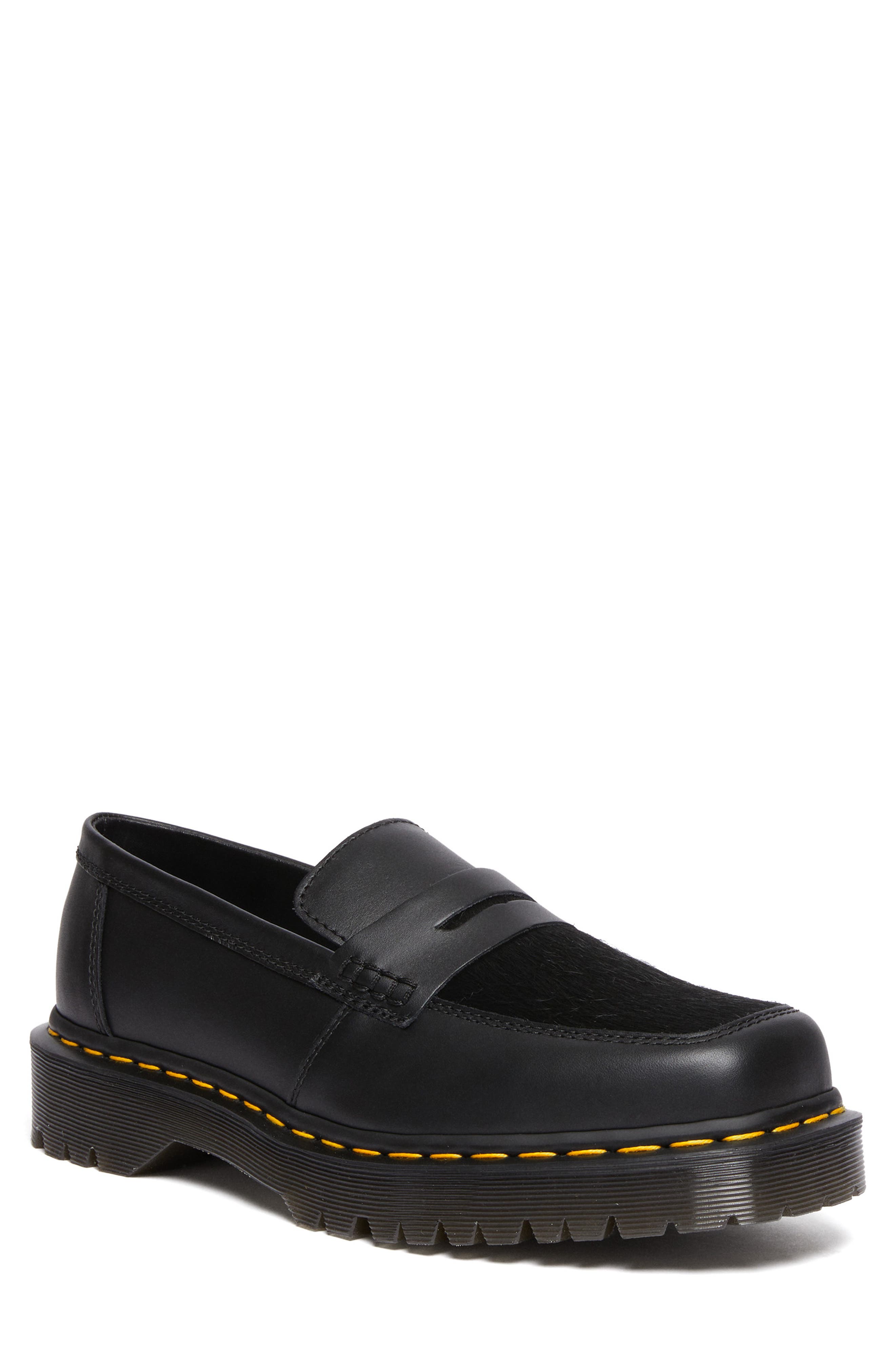 Dr. Martens Penton Genuine Calf Hair Penny Loafer, Main, color, 