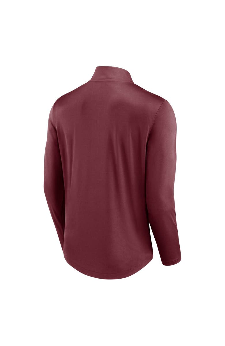FANATICS Men's Fanatics Branded Maroon Texas A&M Aggies Quarterback Mock Neck Quarter-Zip Top, Alternate, color, Maroon