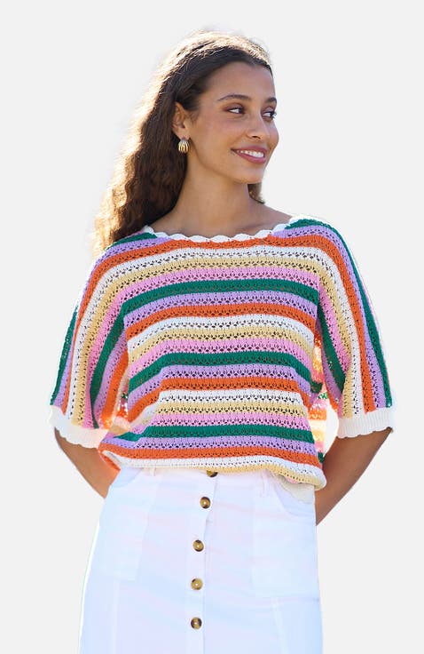 Batwing Crochet Top