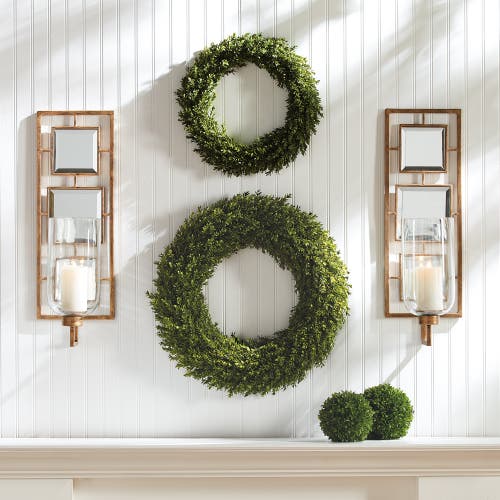 Napa Home & Garden Barclay Butera Wilshire Wall Candle Sconce In Metallic