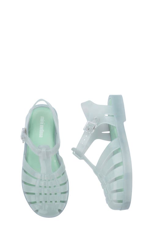Mini Melissa Girls Possession Sandals In Light Green