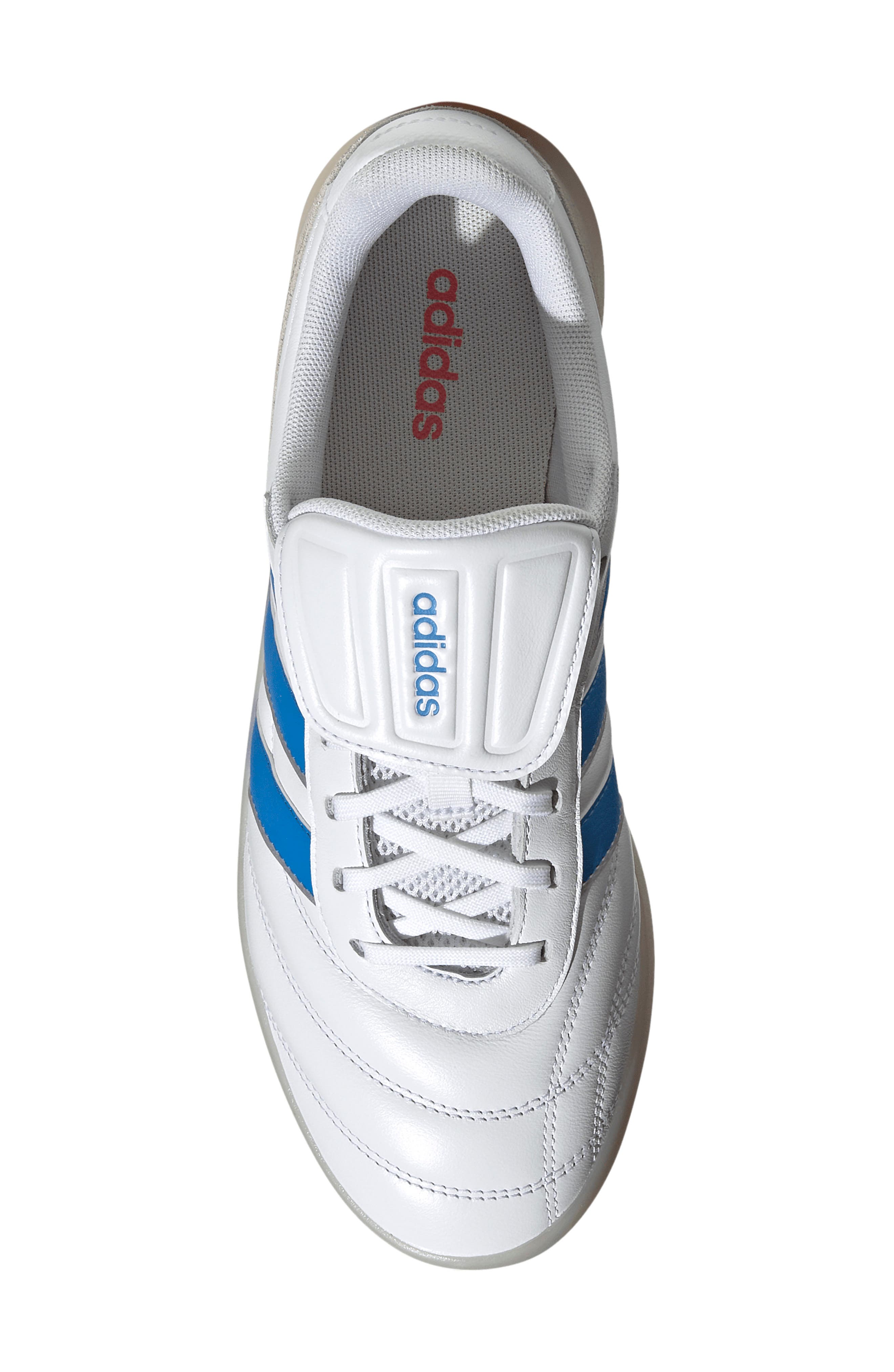 adidas Barreda Mundial Sneaker, Alternate, color, White/ Lucid Ray Blue/ White