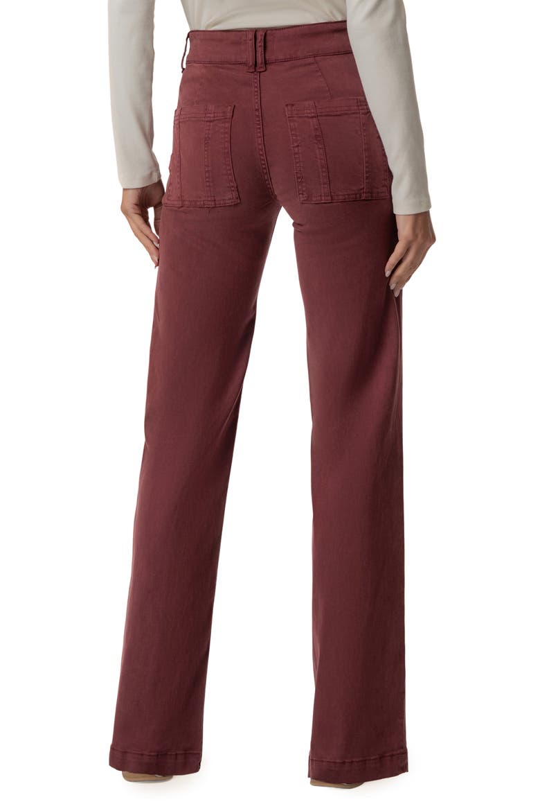 Jodi High Waist Straight Leg Jeans, Alternate, color, CLARET