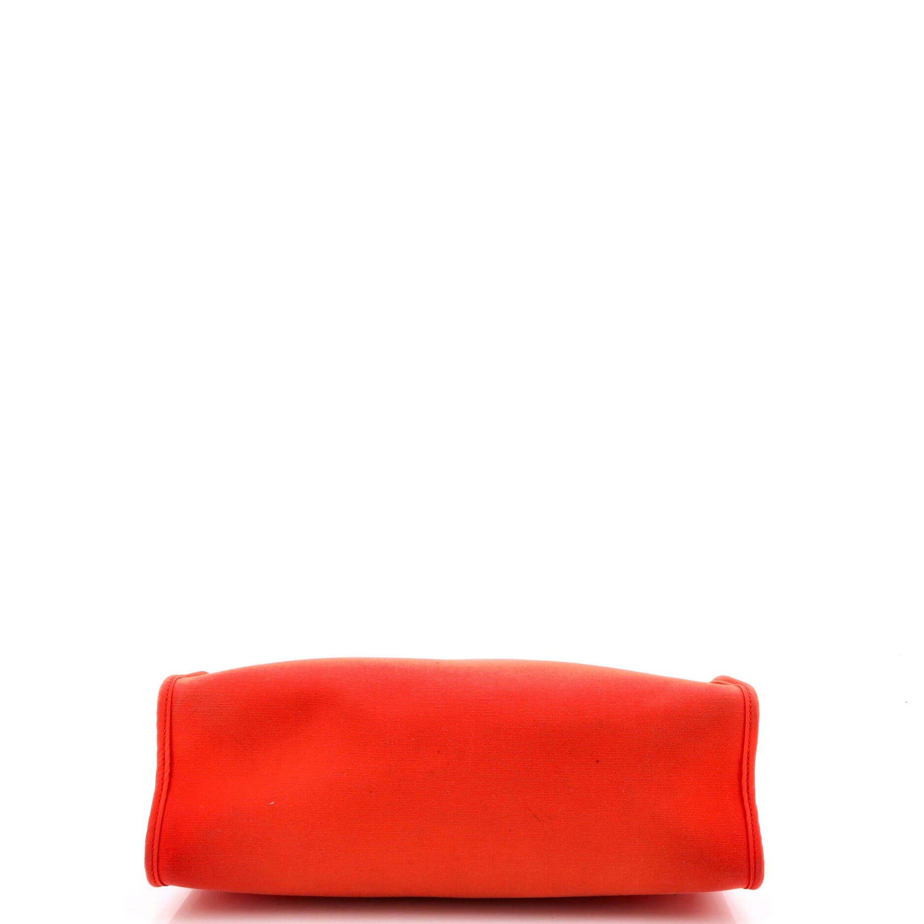 Herbag Zip Leather and Toile 31, Alternate, color, Orange