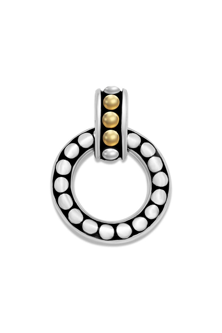 Reversible Round Pendant, Main, color, SILVER AND GOLD