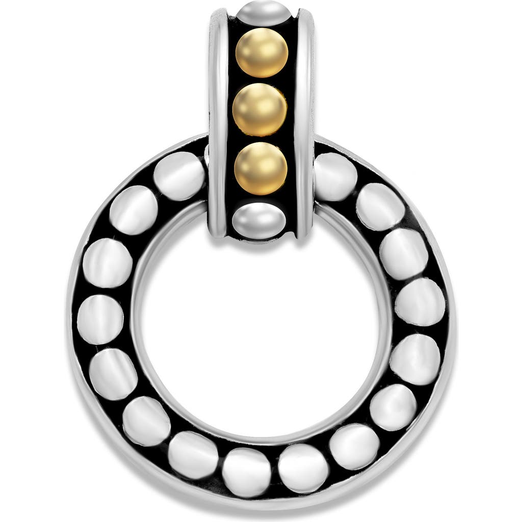 Samuel B. Reversible Round Pendant In Silver And Gold