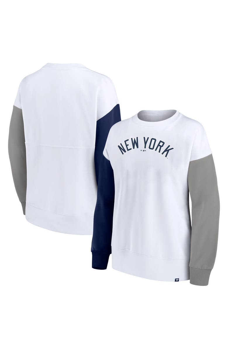 FANATICS Women's Fanatics White New York Yankees Series Pullover Sweatshirt, Alternate, color, White