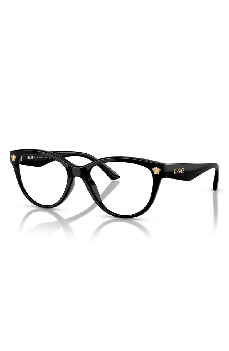 Versace 54mm Cat Eye Optical Glasses, Alternate, color, 