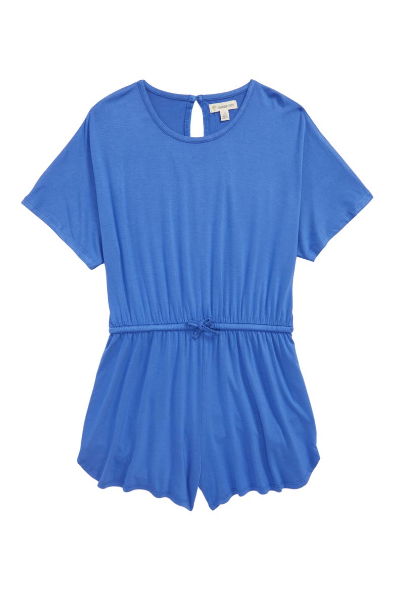 Knit Romper, Main, color, BLUE AMPARO