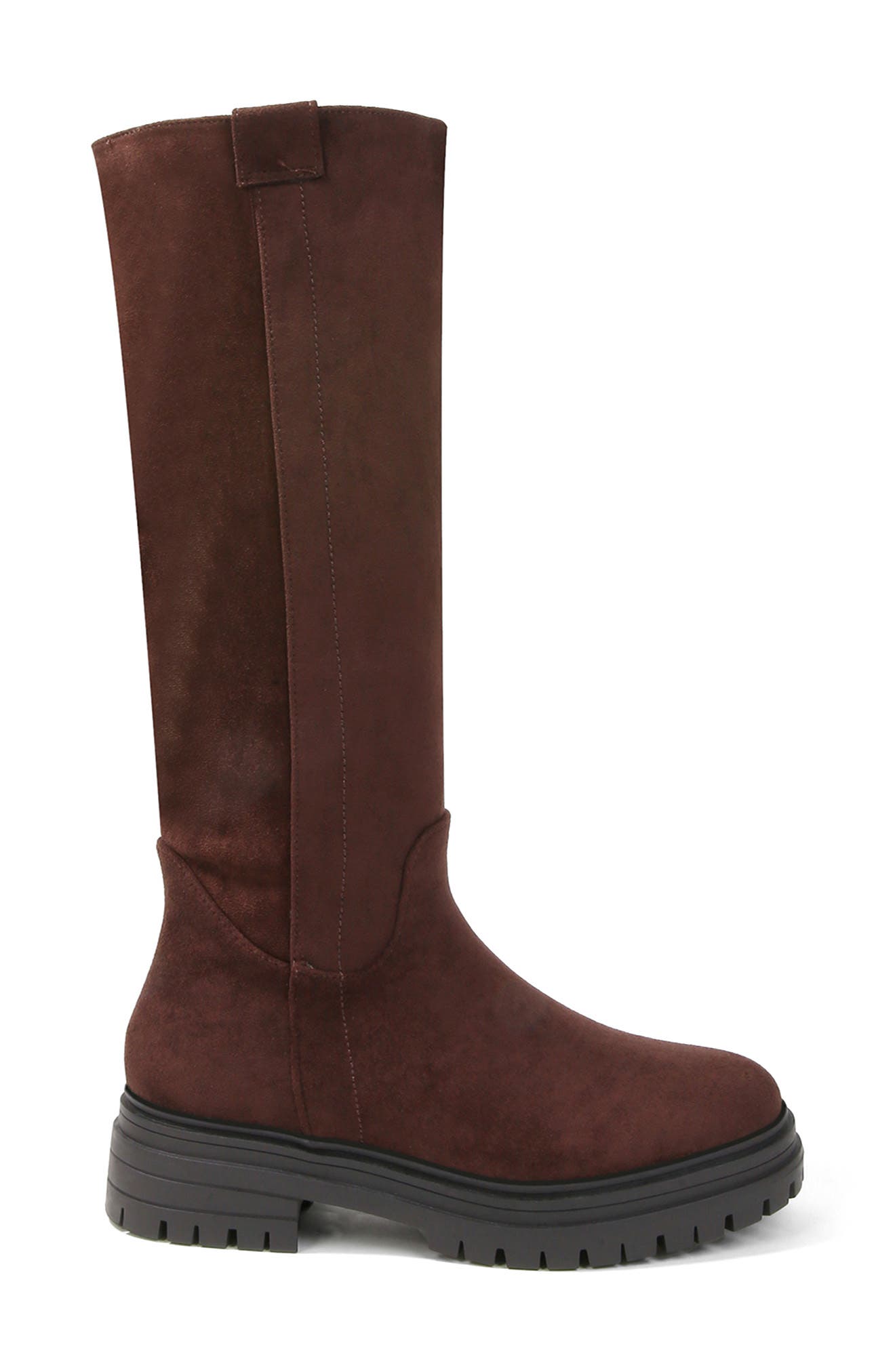 Fleece Lined Knee High Boot, Alternate, color, BROWN