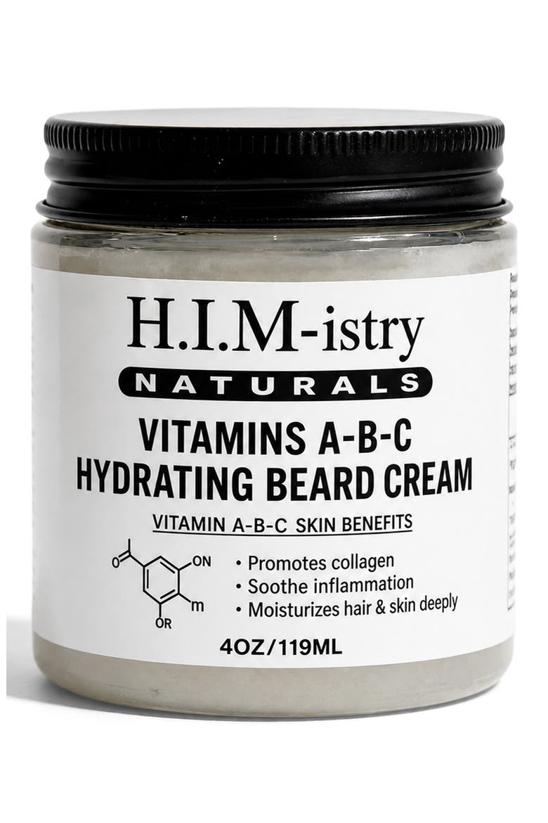 Vitamins A-B-C Hydrating Beard Cream, Main, color, NO COLOR