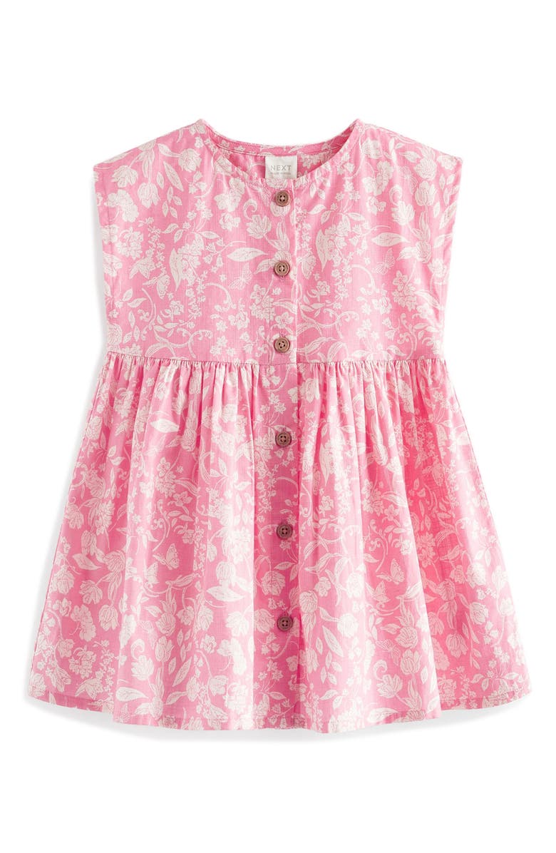 NEXT Kids' Floral Cotton Dress, Main, color, 