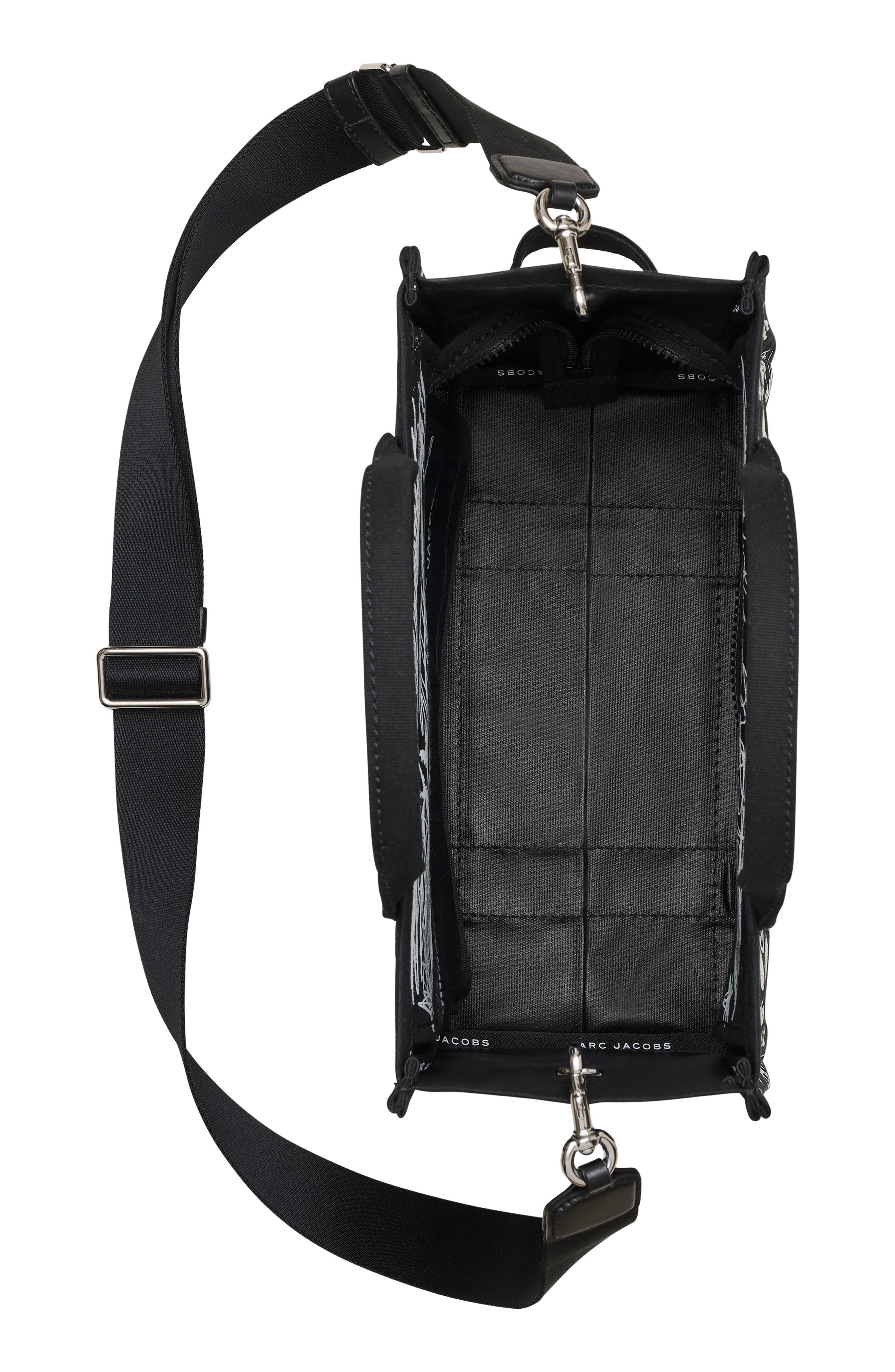 Marc Jacobs The Medium Canvas Tote, Alternate, color, Black Multi