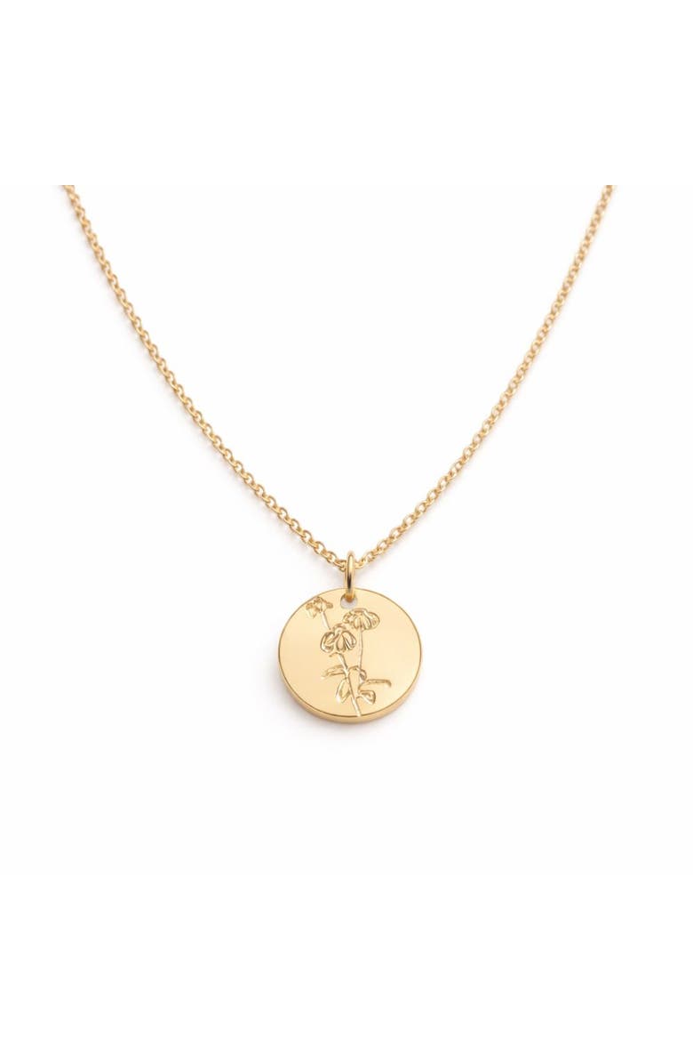 Sheena Marshall Jewelry Wild Daisy Pendant Necklace, Main, color, 14K Gold Fill