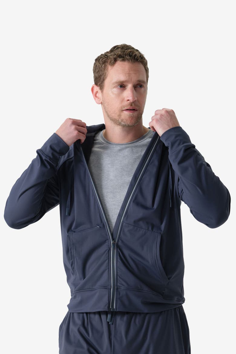 Men's Everyday Full Zip Hoodie, Alternate, color, Arctic Blue