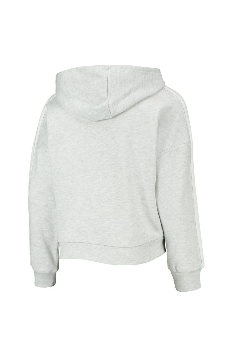 Outerstuff Girls Youth Heathered Gray Brooklyn Nets All Yours Pullover Hoodie, Alternate, color, Heather Gray