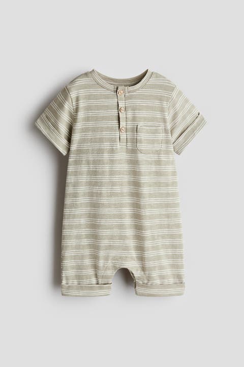 Printed Cotton Romper Suit