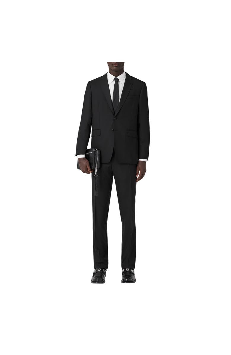 Burberry Wool Tailored Jacket, Alternate, color, Black