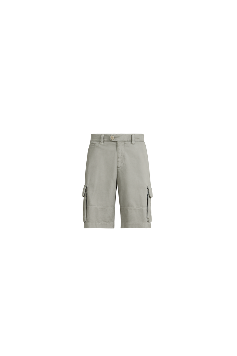 Gabardine Bermuda shorts, Alternate, color, Khaki
