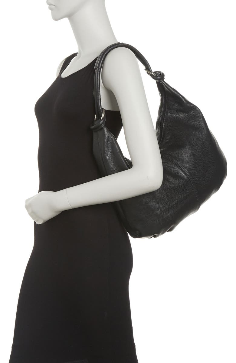 GIULIA MASSARI Top Handle Leather Shoulder Bag, Main, color,