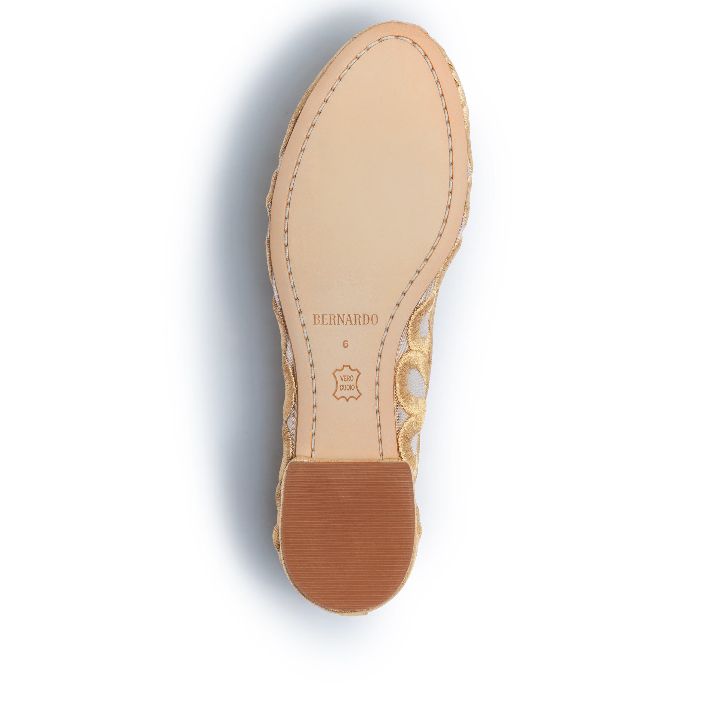 Costa Ballet Flat, Alternate, color, GOLD