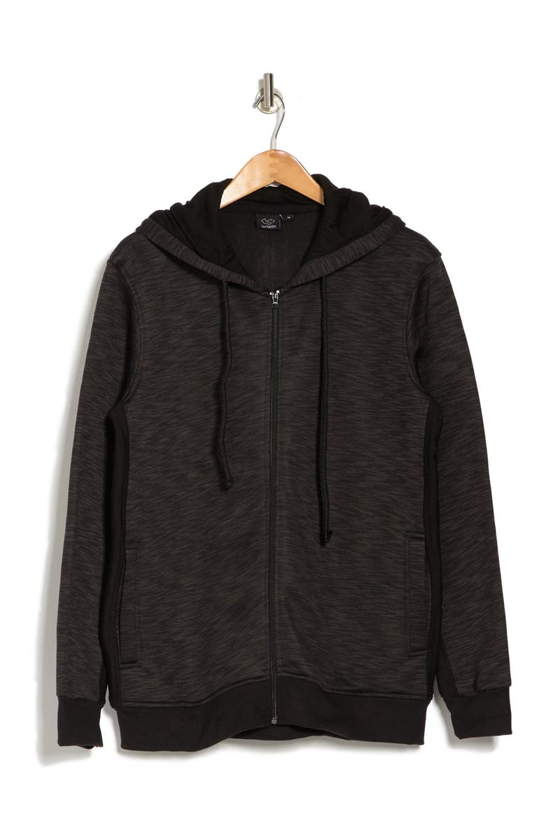 BURNSIDE Fleece Hooded Jacket, Alternate, color,