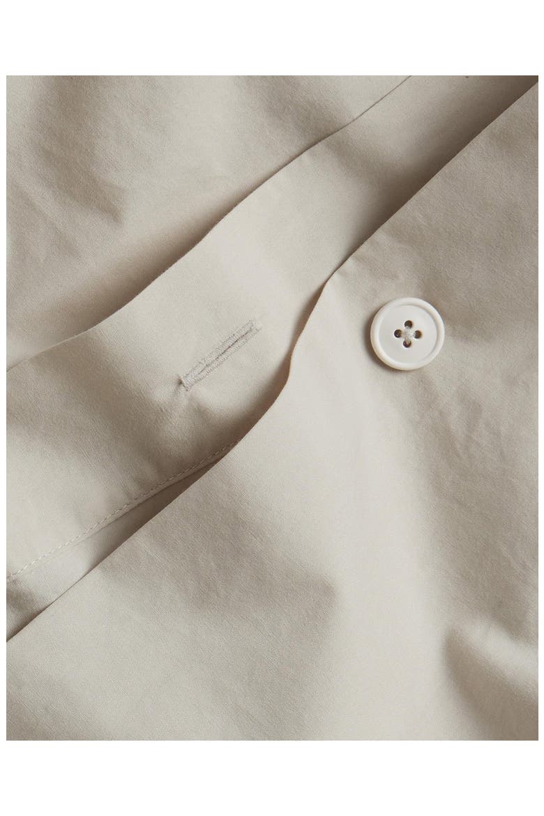 Brushed Cotton Duvet Cover, Alternate, color, BONE