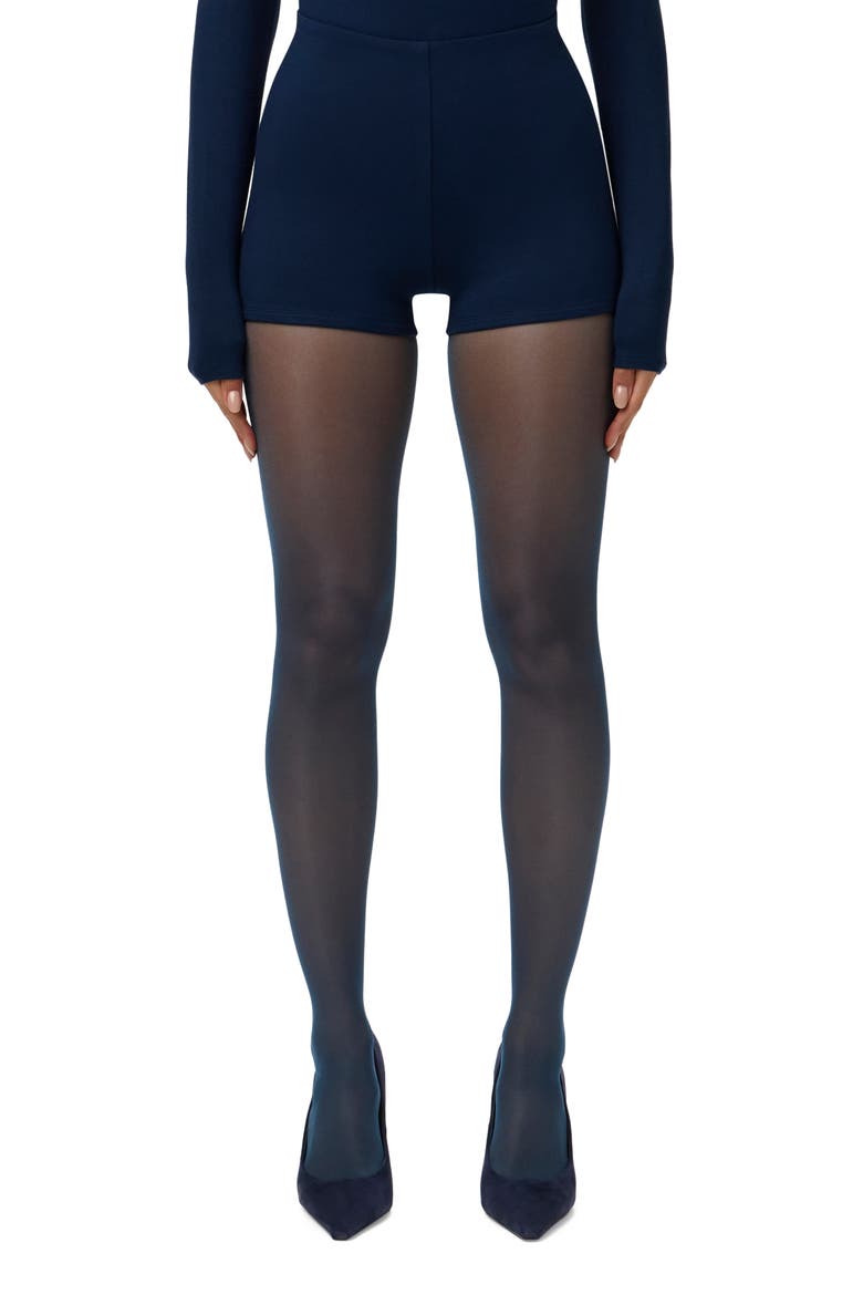 Butter Scoop Waist Hot Shorts, Main, color, NAVY BLUE