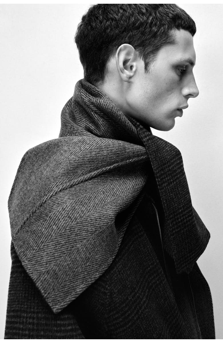 COS Double-faced Wool Scarf, Alternate, color, Gray