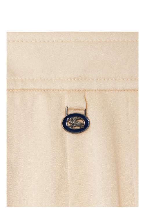 Burberry Pleated Skirt In Pelican
