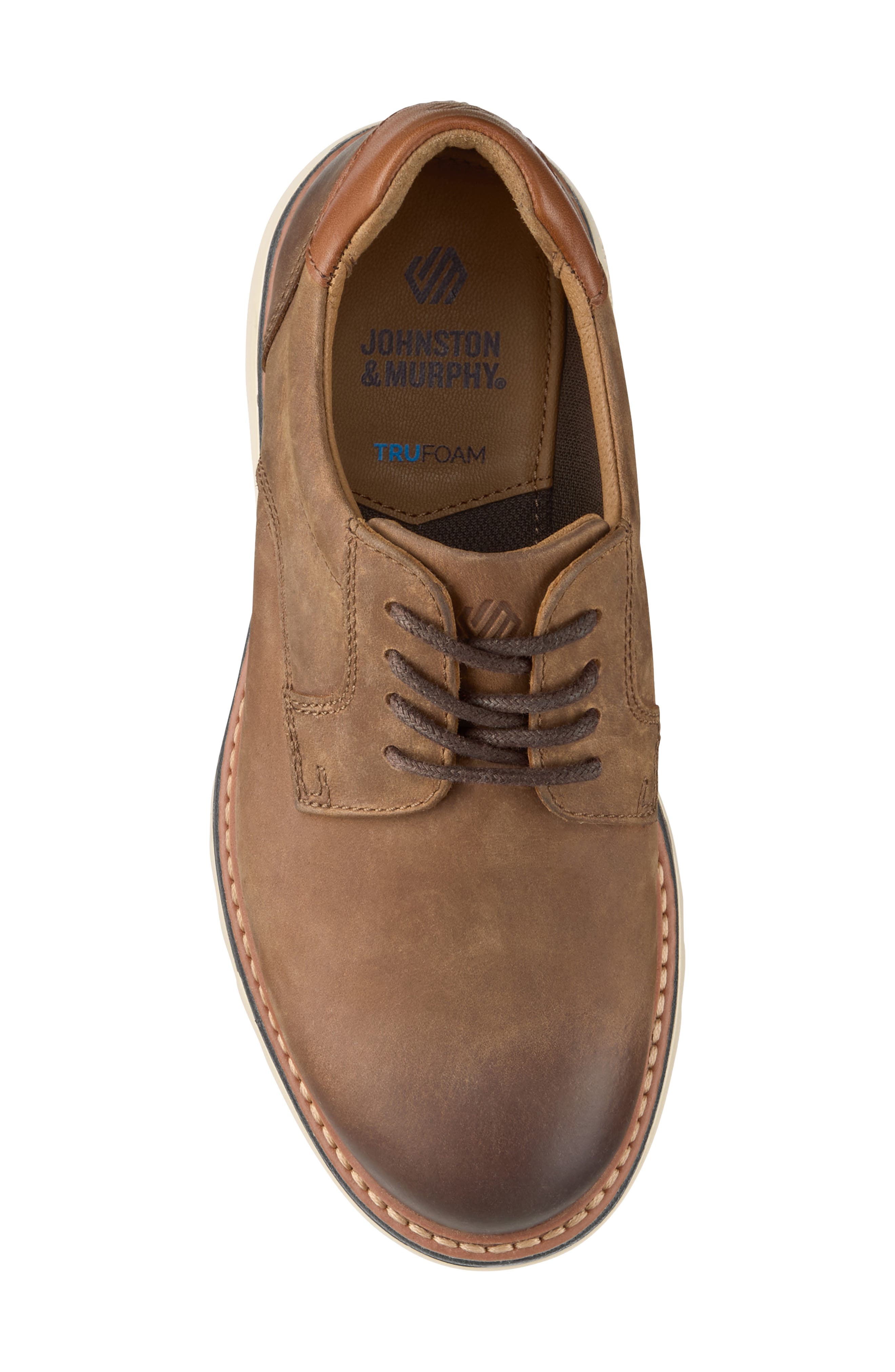 Kids' Braxton Plain Toe Derby, Alternate, color, BROWN OILED FULL GRAIN