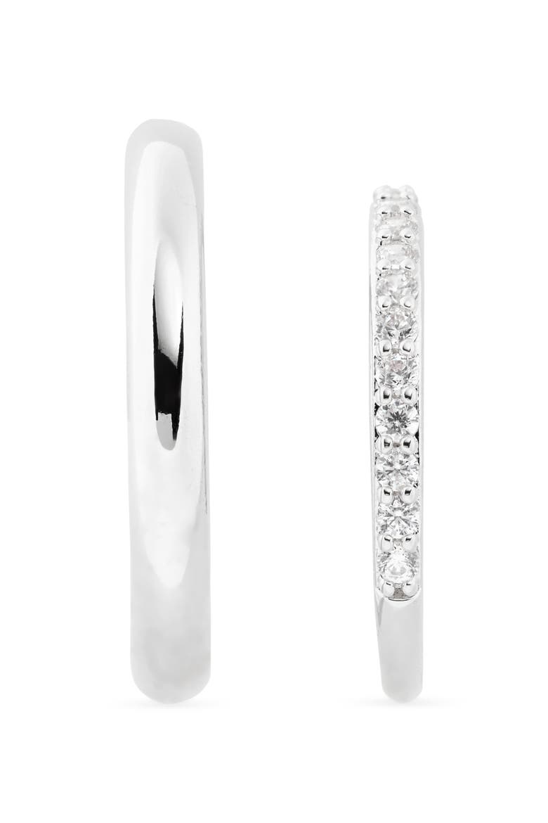 Demi Fine Set of 2 Rings, Alternate, color, STERLING SILVER PLATED