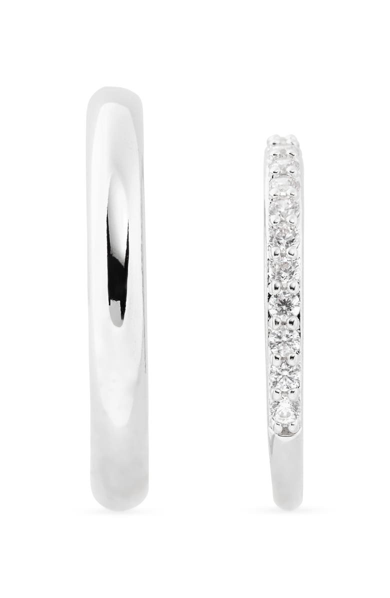 Nordstrom Demi Fine Set of 2 Rings, Alternate, color, Sterling Silver Plated